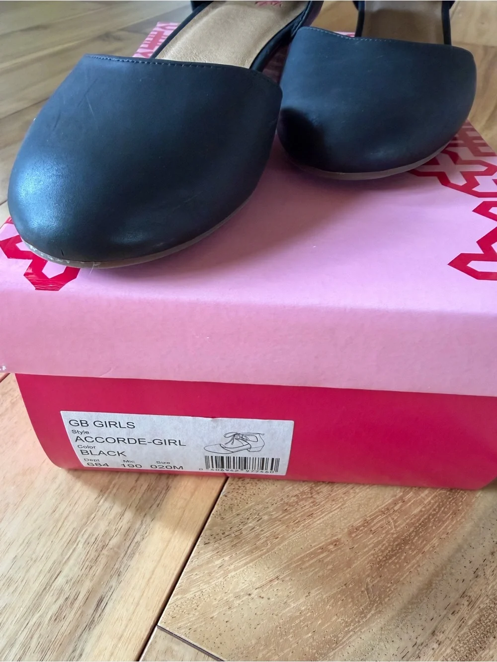 Girls Black Lace-Up Ankle D'Orsay Heels